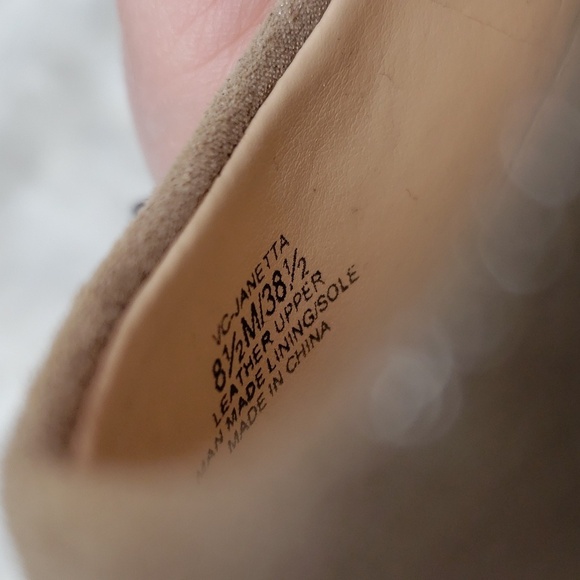 Vince Camuto Janetta Pewter metallic block heels 8.5 new - Picture 11 of 16